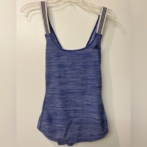adidas Blue Purple Striped Tank Top